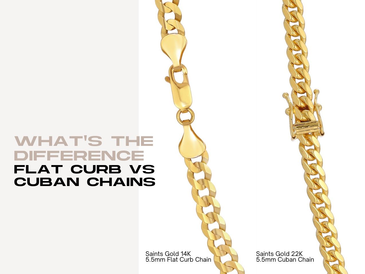flat open curb chain