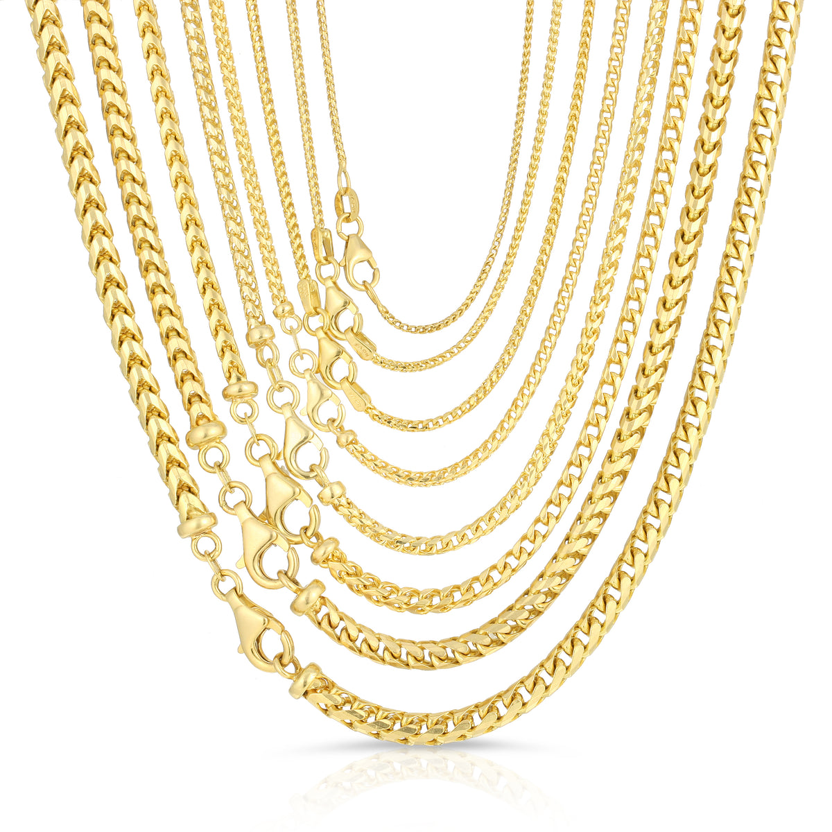 1.0MM Plain Franco Chain - Saints Gold Co.