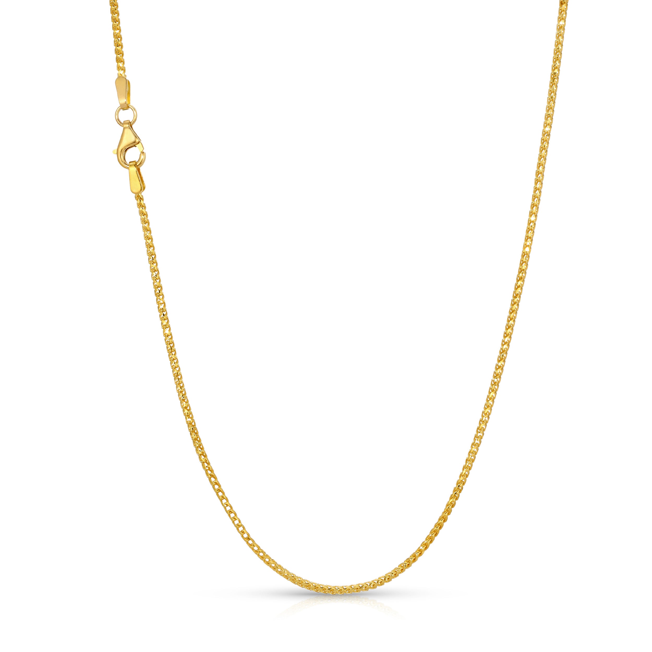 1.3MM Plain Franco Chain - Saints Gold Co.