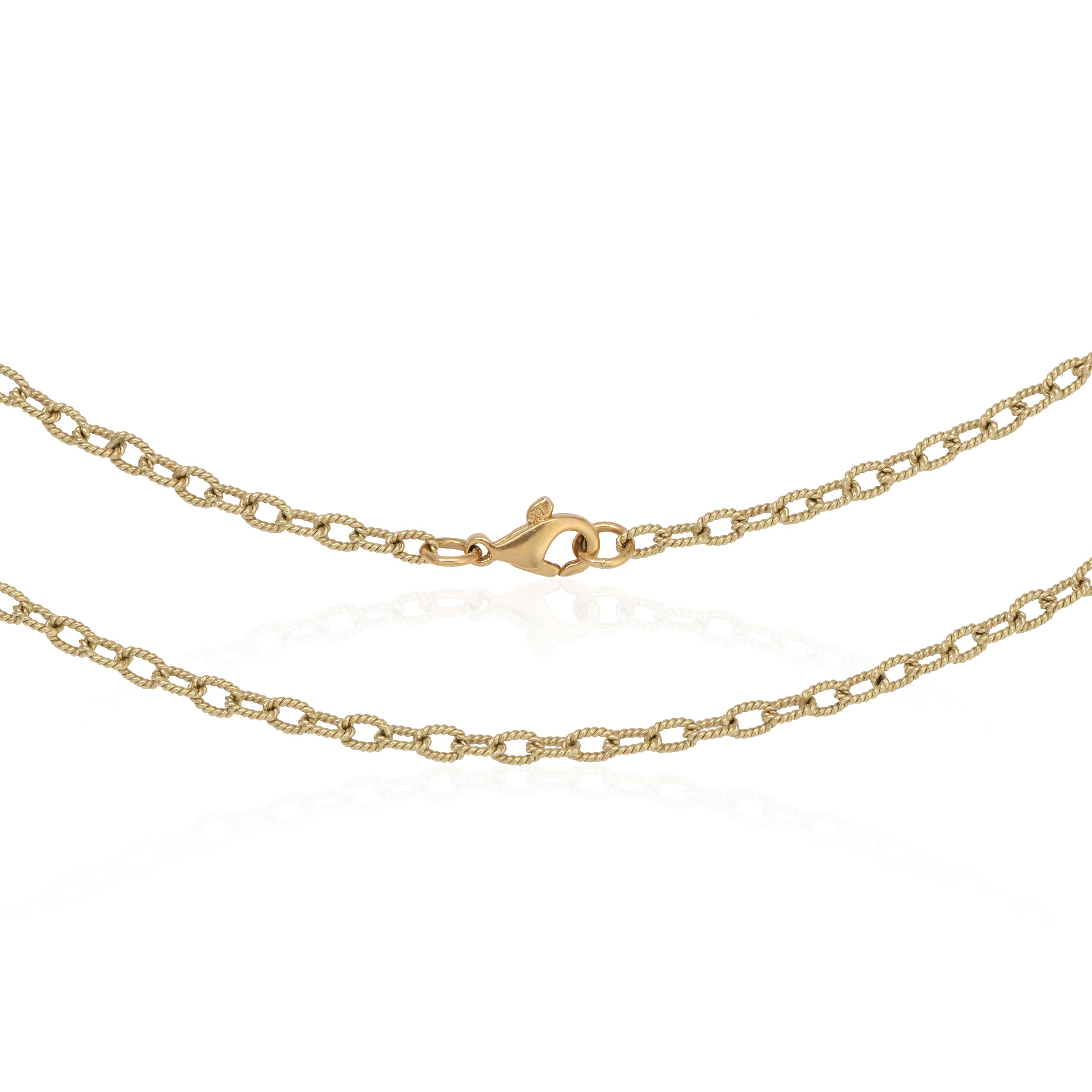 Micro Oval Textured Handmade Link