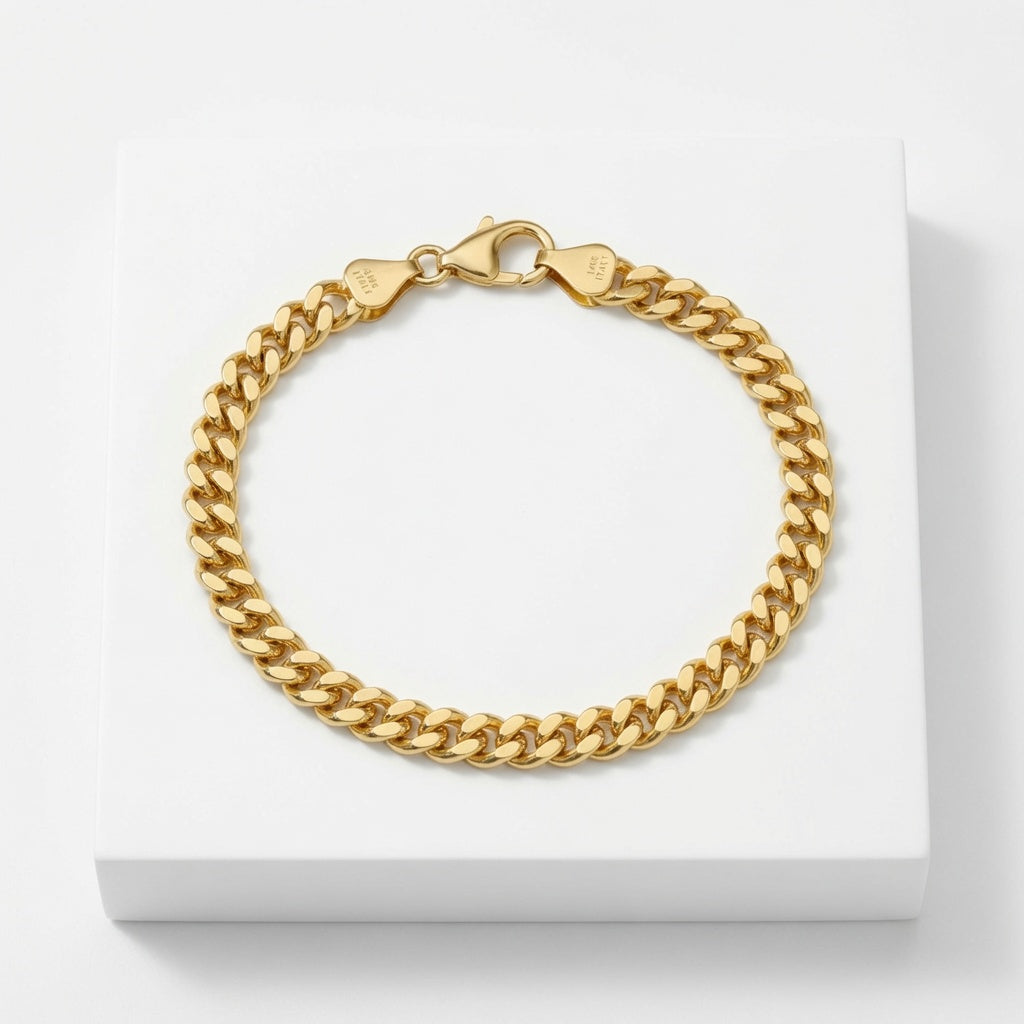 14K Baby Curb Bracelet (Solid Gold)