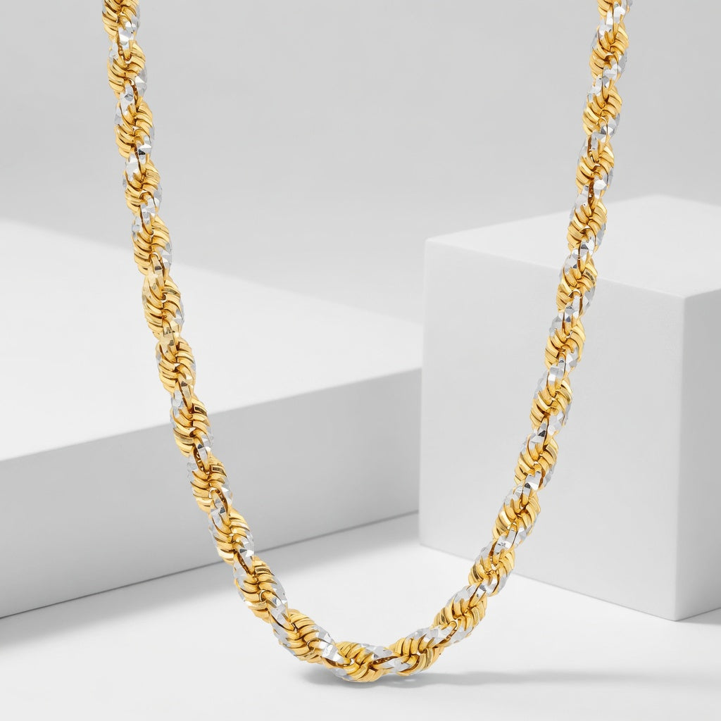 14K Prism Rope Chain - Saints Gold Co.