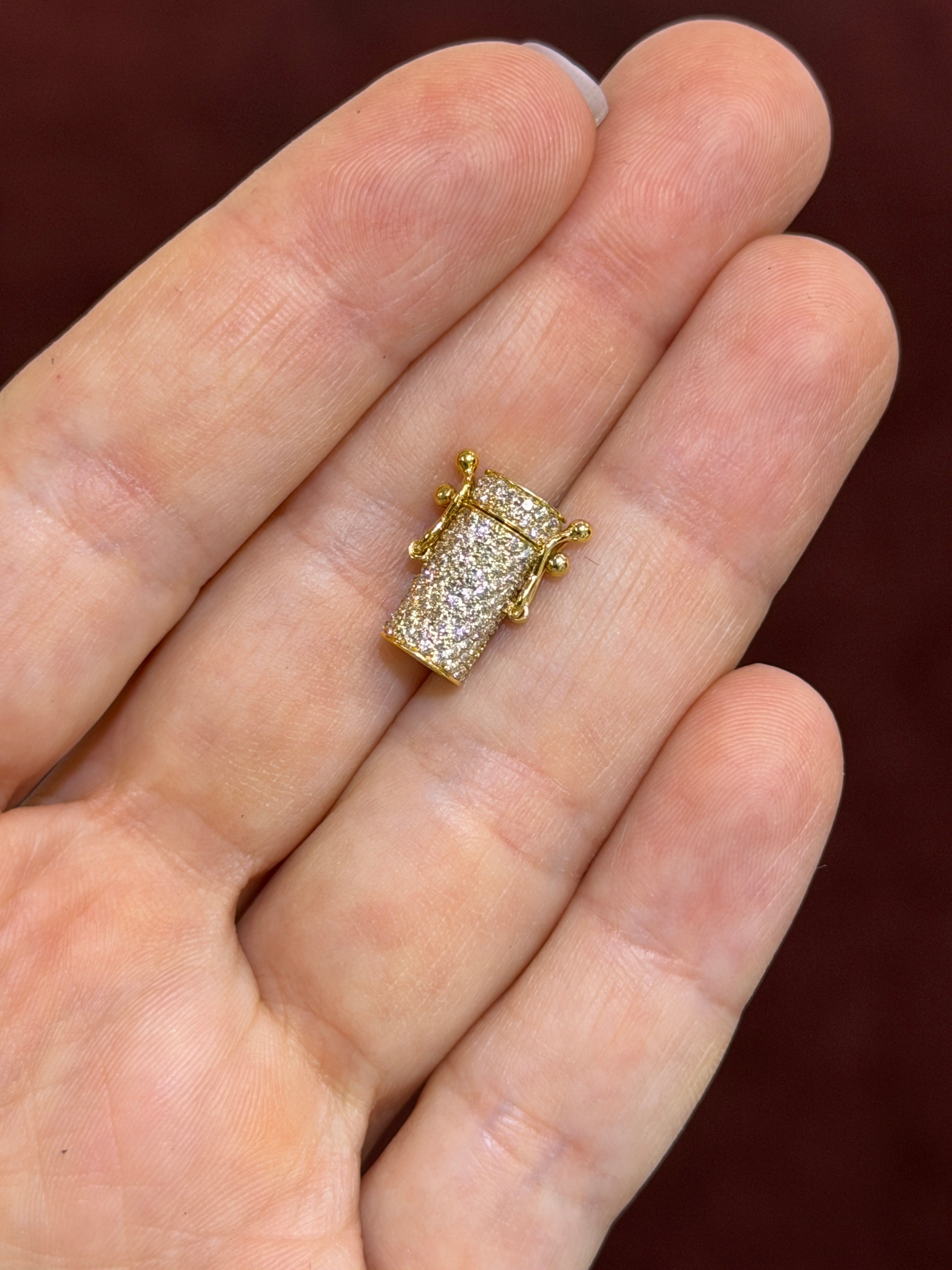 Minimalist Diamond Iced Out Barrel Lock