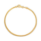 2.5MM Franco Bracelet (Plain) - Saints Gold Co.
