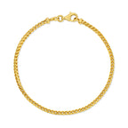 2.5MM Franco Bracelet (Diamond Cut) - Saints Gold Co.