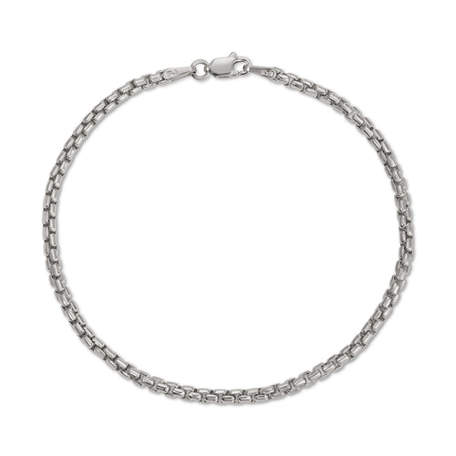 2.7MM Rounded Box Bracelet - Saints Gold Co.