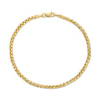 2.7MM Rounded Box Bracelet - Saints Gold Co.