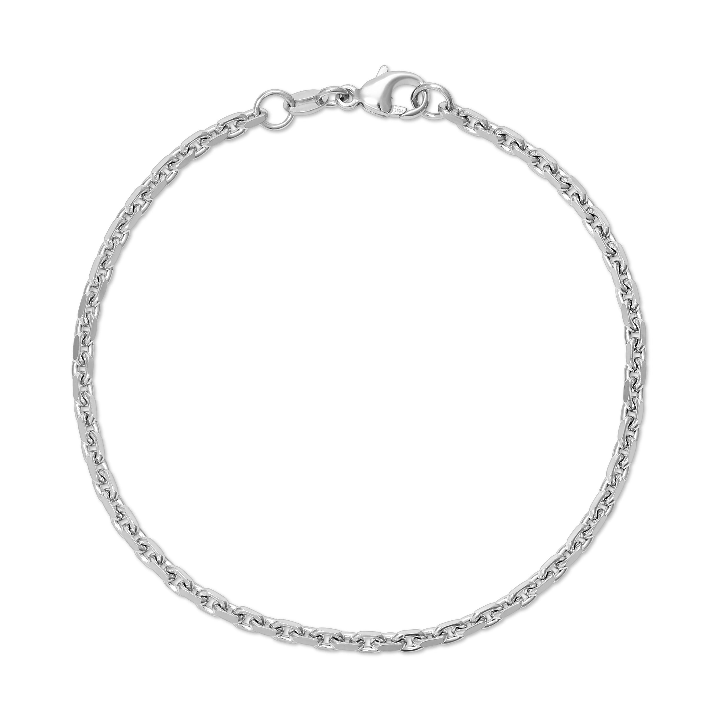 2.7MM New Power Link Bracelet (Platinum 950) - Saints Gold Co.