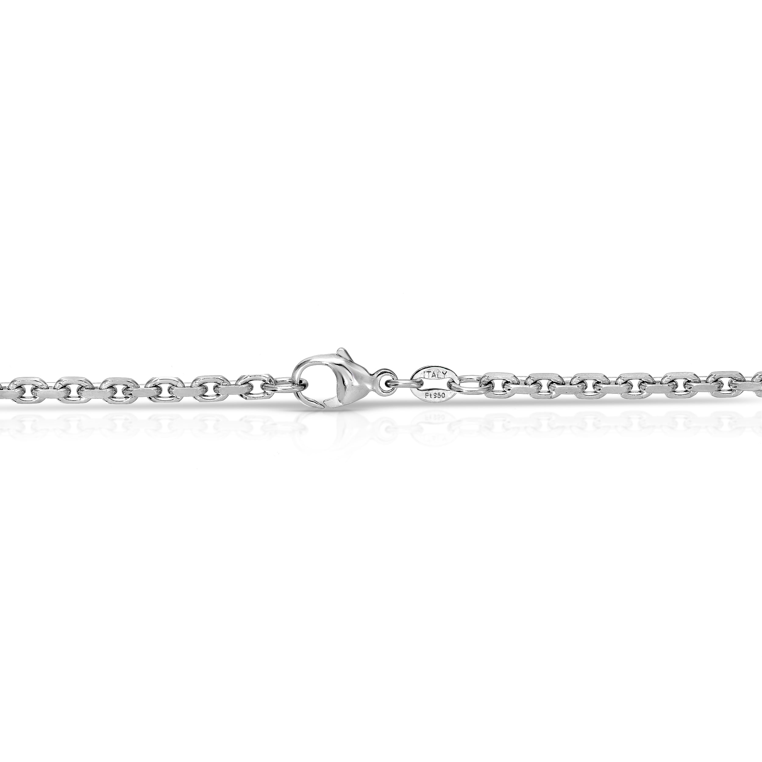 2.7MM New Power Link Bracelet (Platinum 950) - Saints Gold Co.