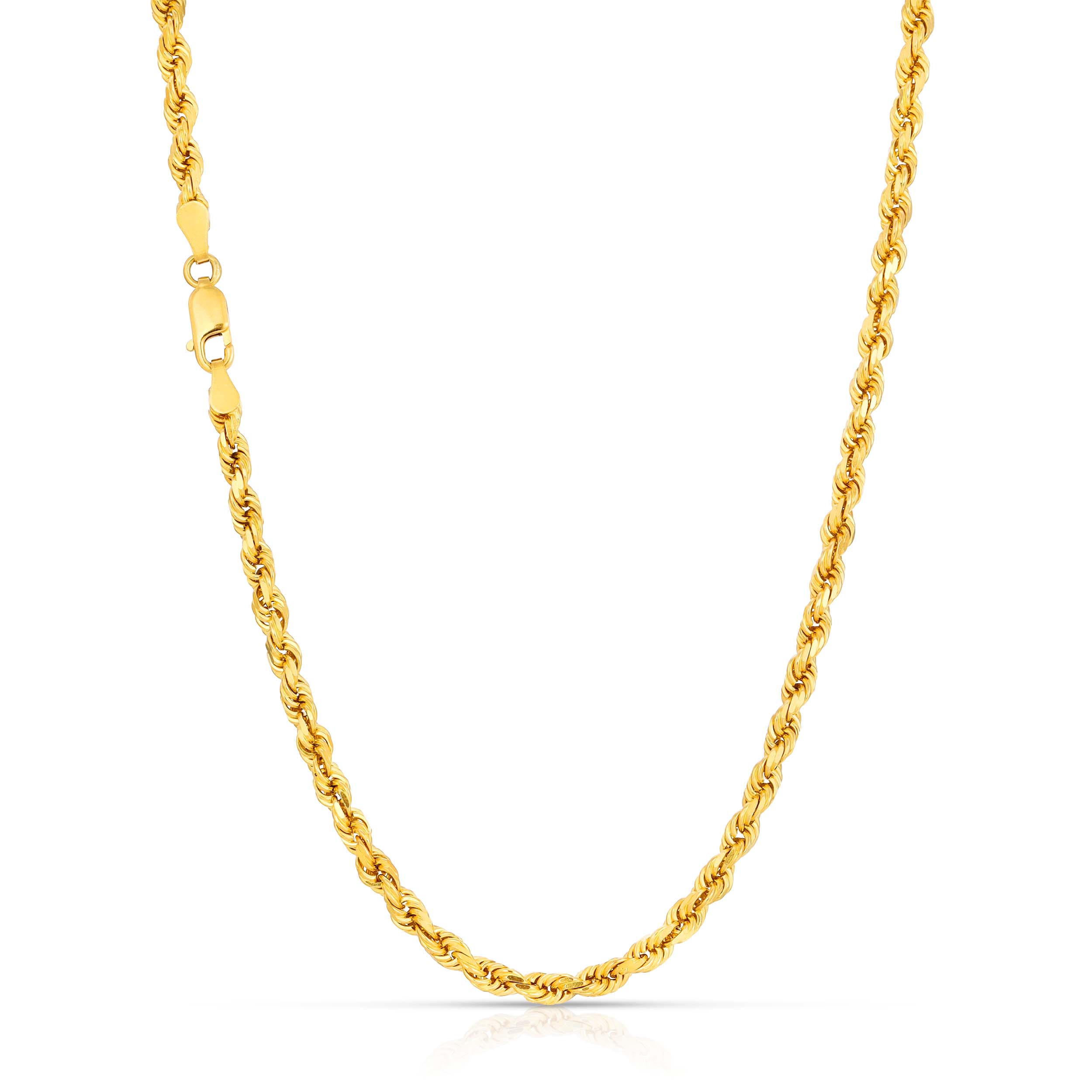 2.8MM Rope Chain 22K (Diamond Cut) - Saints Gold Co.