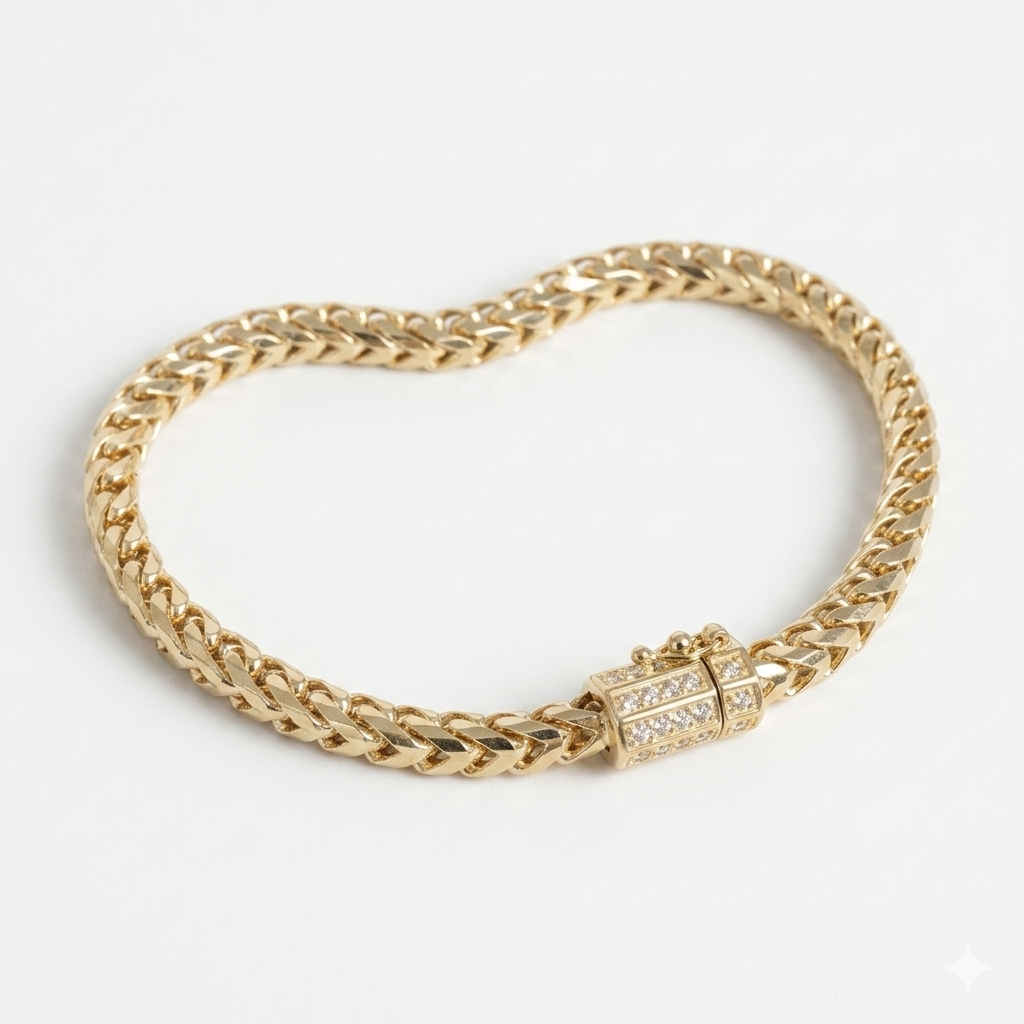 Natural Diamond Vial Barrel Lock - Saints Gold Co.