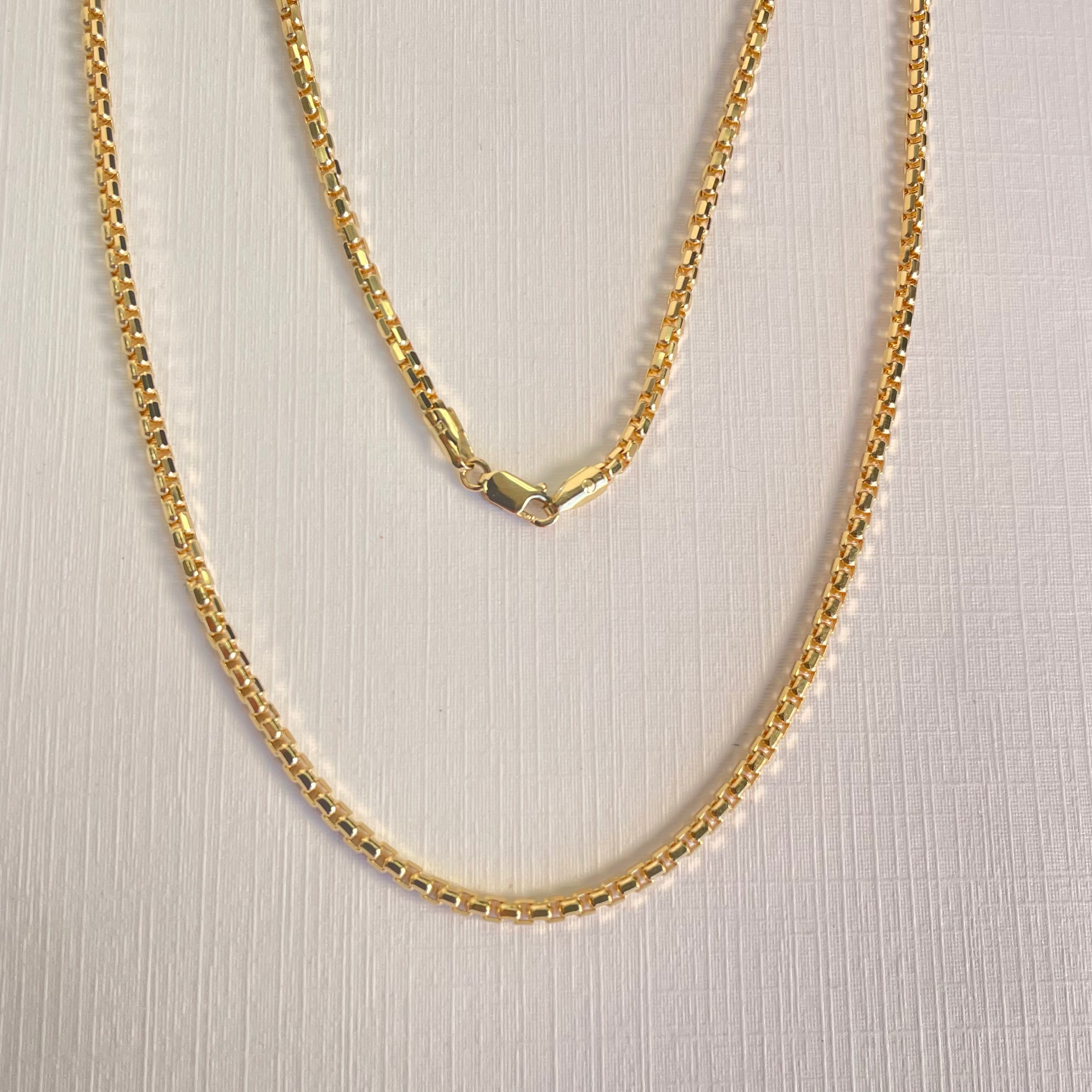 2.3MM Multi-Faceted Box Chain - Saints Gold Co.
