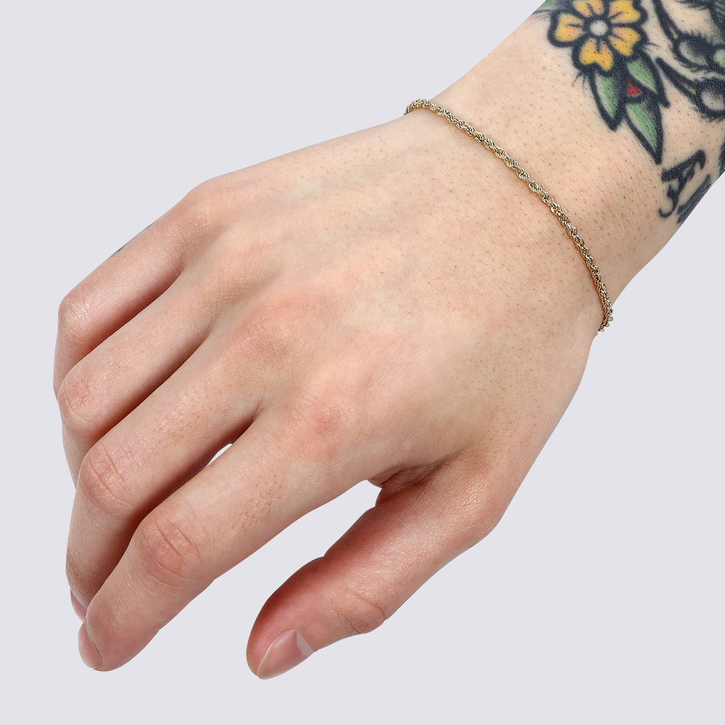 2.0MM Rope Bracelet (Diamond Cut) - Saints Gold Co.