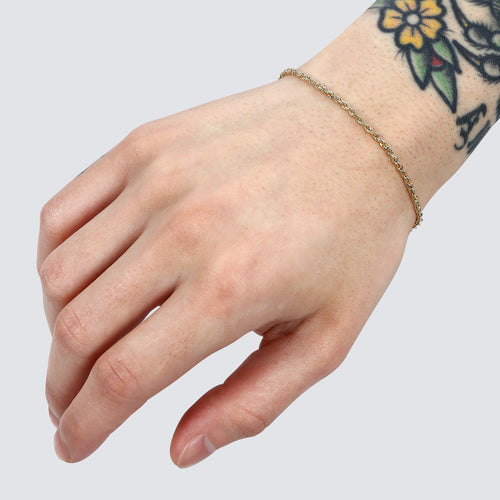 2.0MM Rope Bracelet (Diamond Cut) - Saints Gold Co.