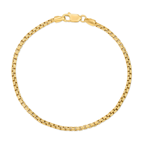 2.0MM Box Bracelet (Diamond Cut) - Saints Gold Co.
