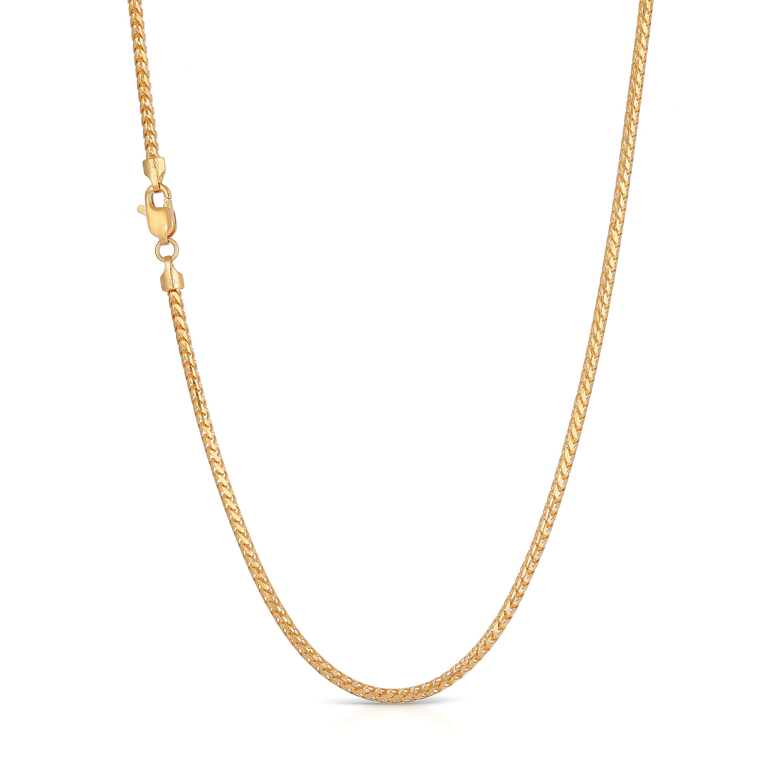 2.0MM Franco Chain (Diamond cut) - Saints Gold Co.