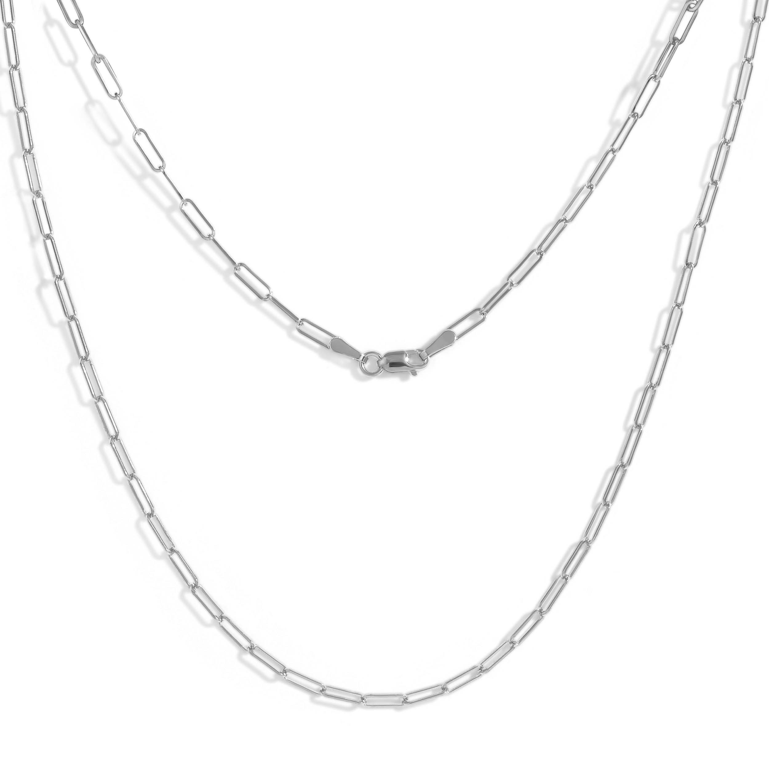 2.0MM Solid Paperclip Chain - Saints Gold Co.