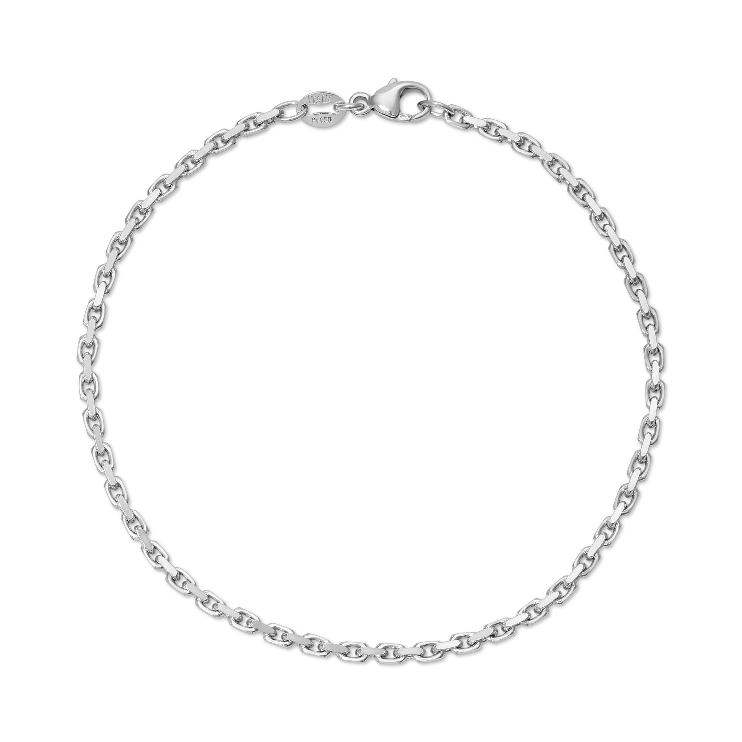 2.2MM New Power Link Bracelet (Platinum 950) - Saints Gold Co.
