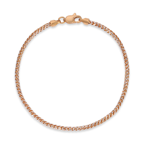 2.0MM Saint Franco Bracelet Two-Tone (Prism Cut) - Saints Gold Co.