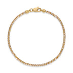2.0MM Saint Franco Bracelet Two-Tone (Prism Cut) - Saints Gold Co.