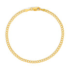 2.5MM Flat Curb Bracelet - Saints Gold Co.