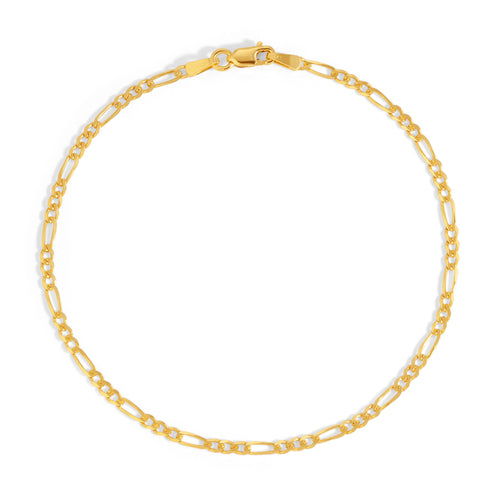 3.0MM Figaro Bracelet