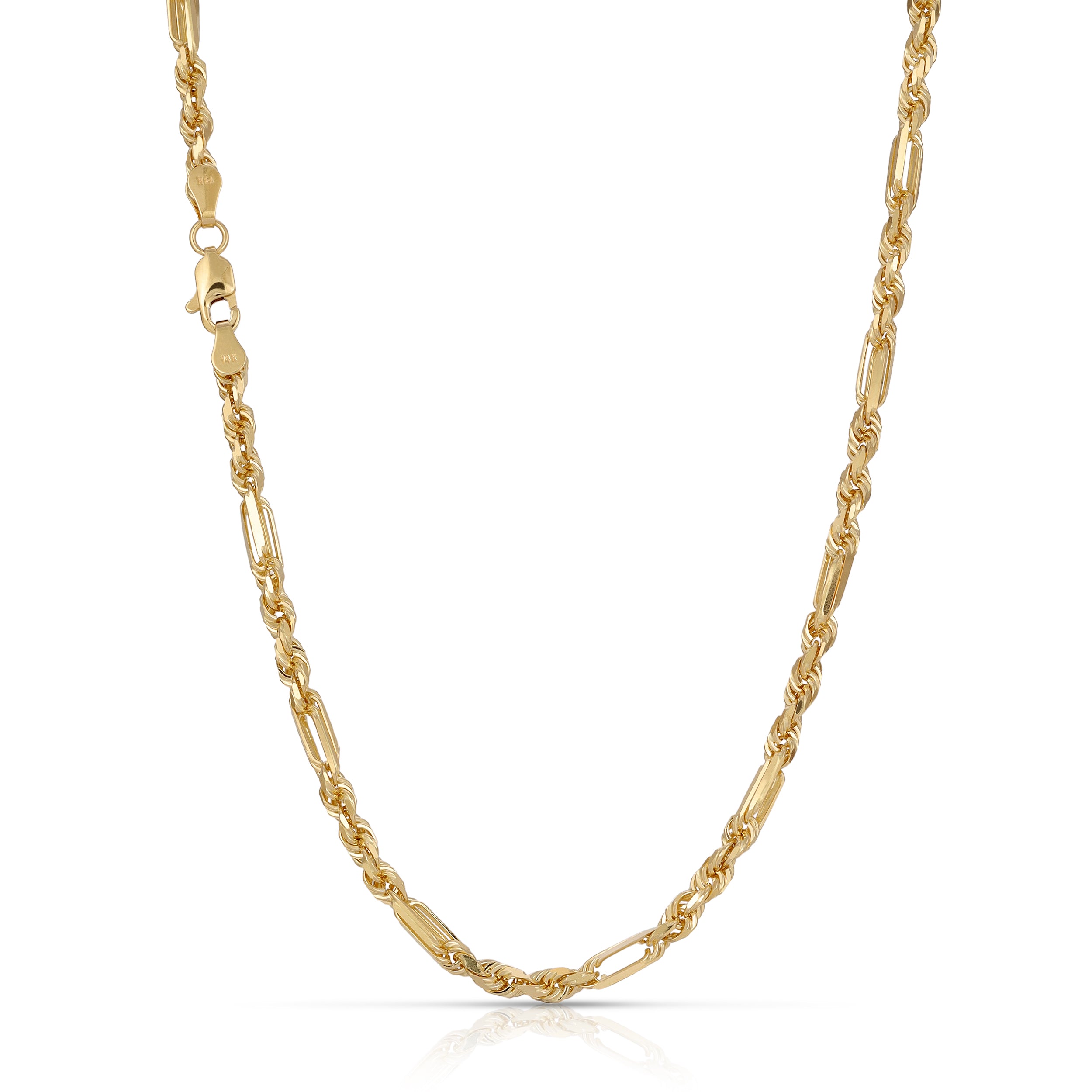 3.3MM Figarope Chain (Diamond Cut) - Saints Gold Co.