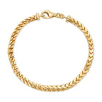3.5MM Franco Bracelet (Plain) - Saints Gold Co.