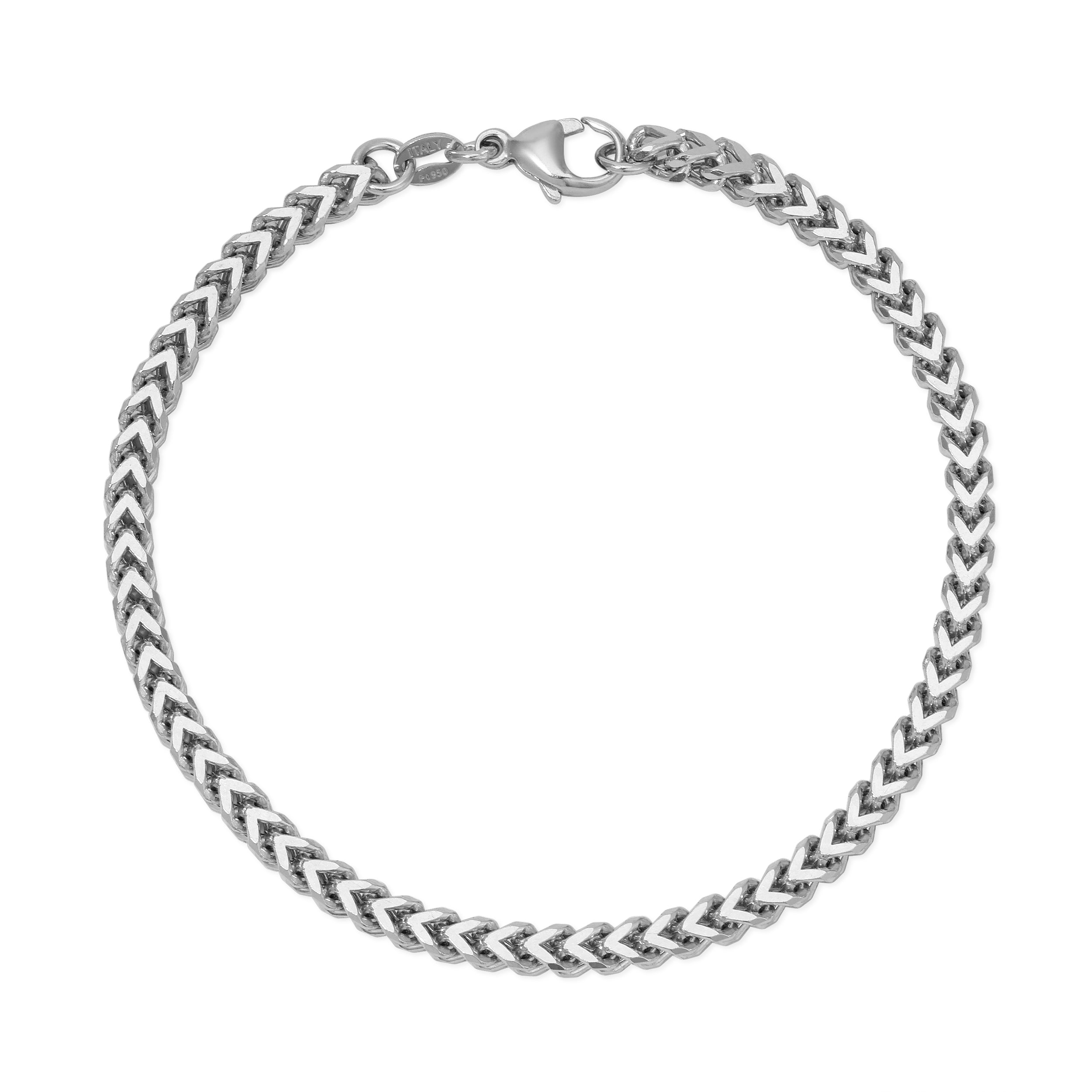 3.2MM Plain Franco Bracelet (Platinum 950)