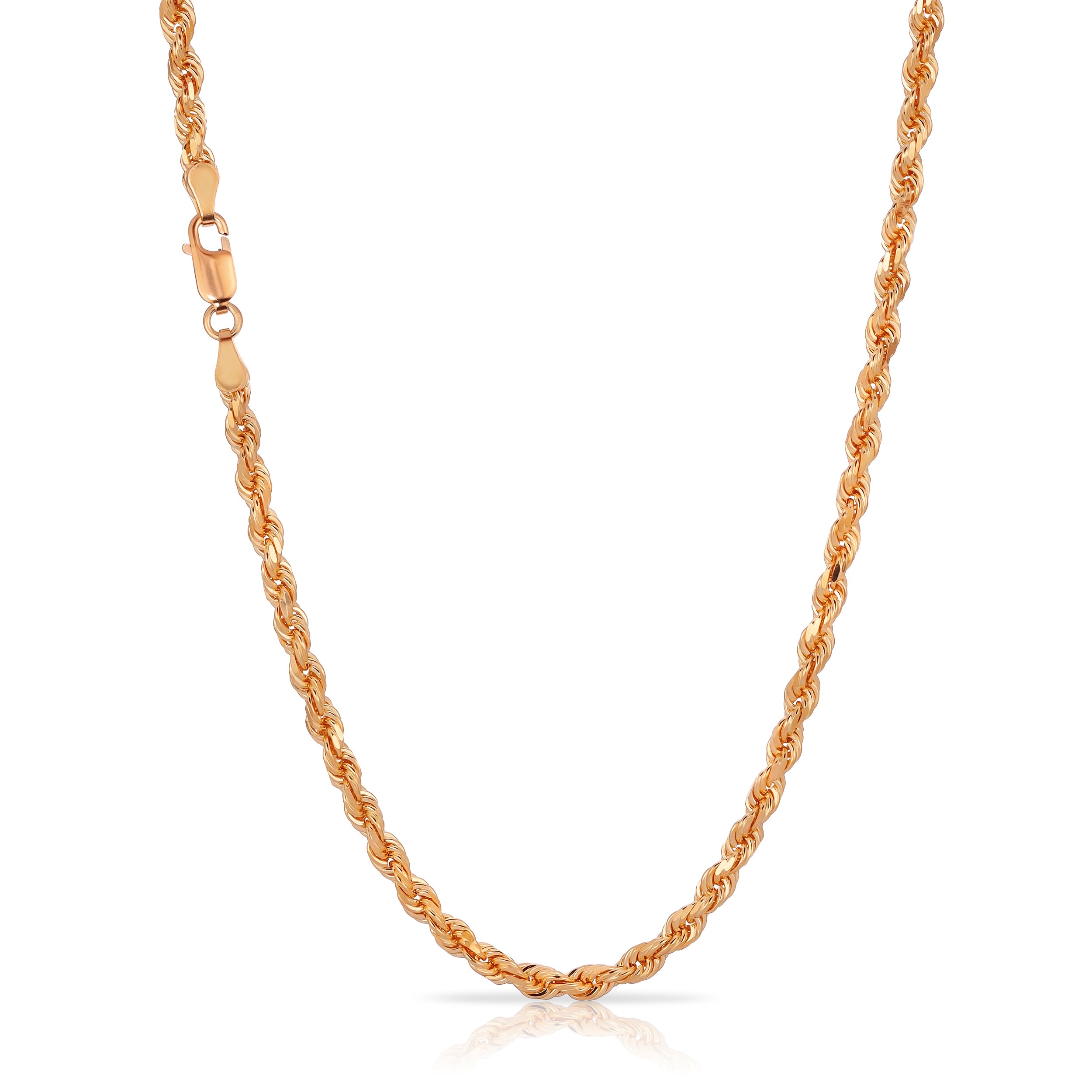 3.5MM Rope Chain (Diamond Cut) - Saints Gold Co.