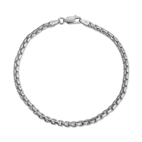 3.3MM Rounded Box Bracelet - Saints Gold Co.