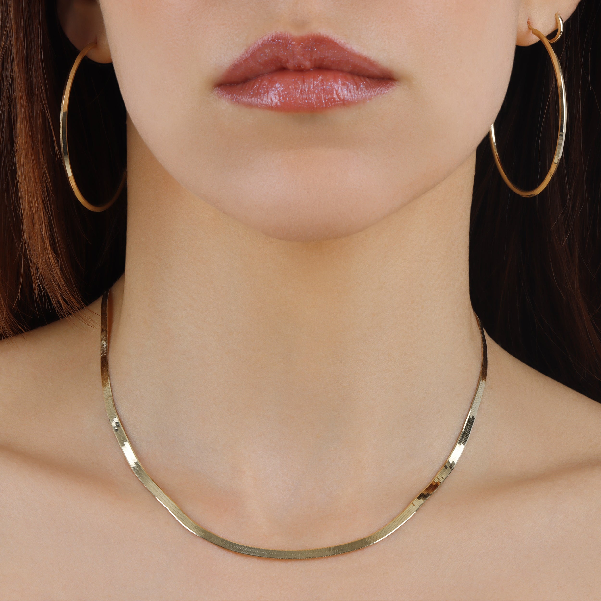 3.0MM Herringbone Chain (Solid Gold) - Saints Gold Co.