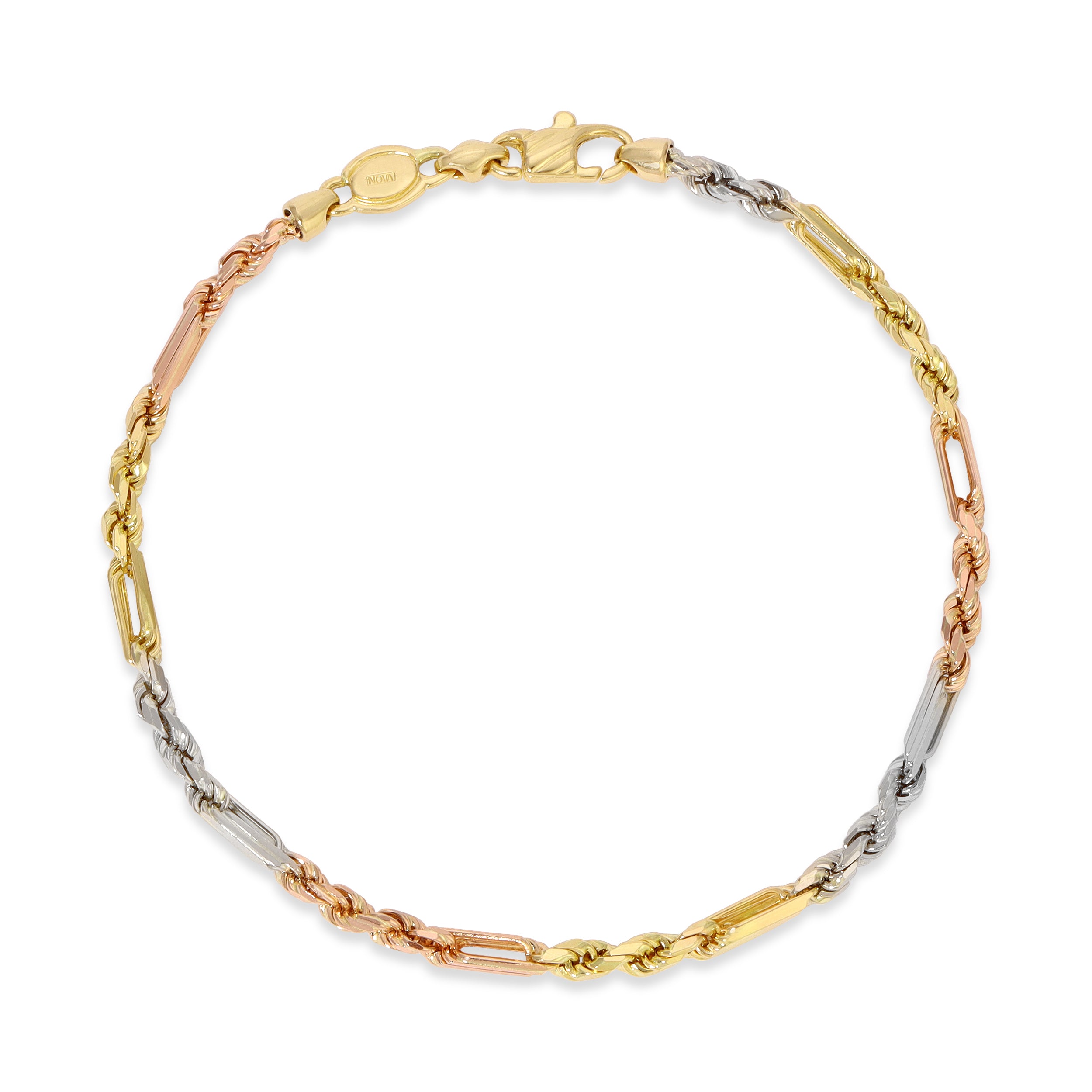 3.0MM Milano Bracelet Tri Color