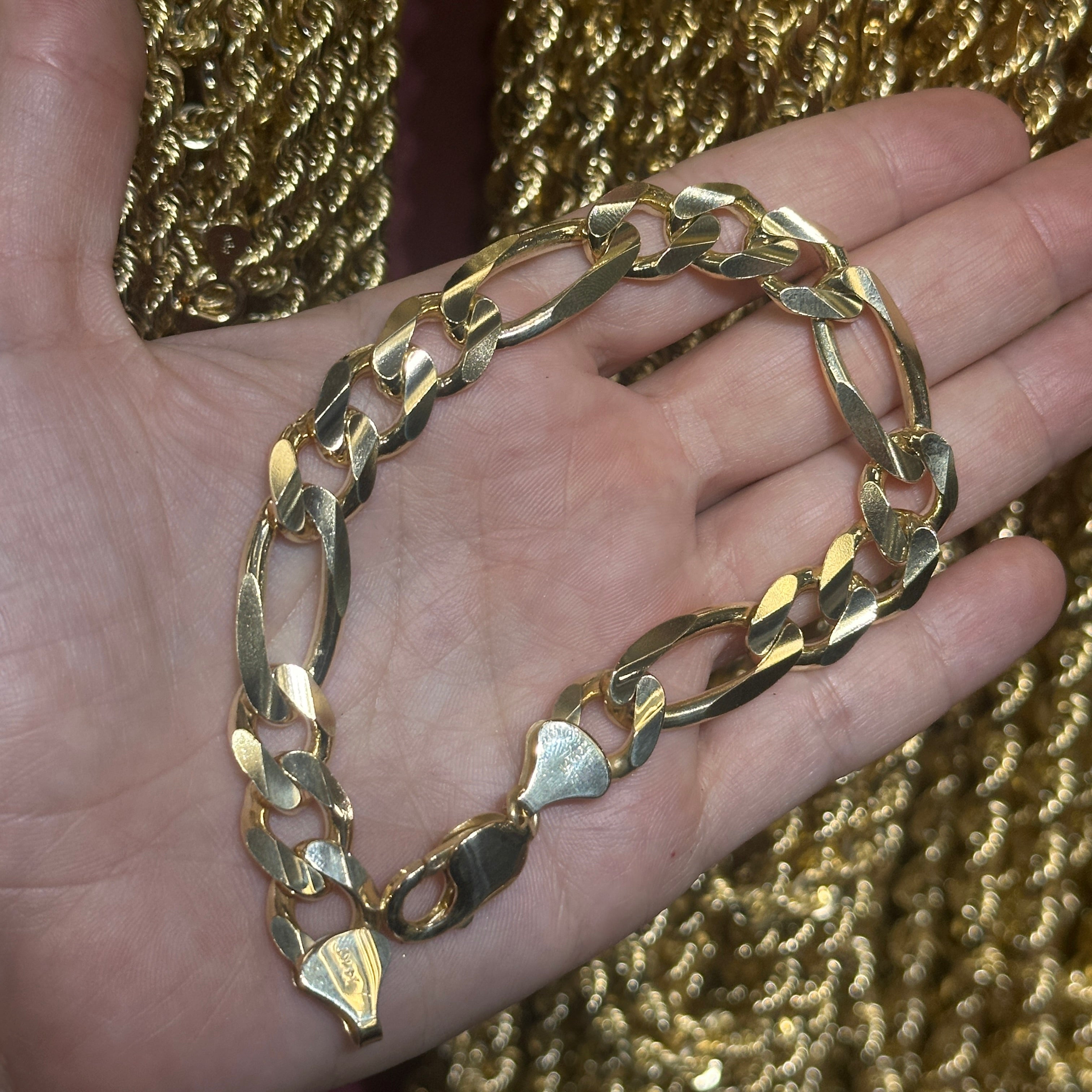 11.6MM Figaro Bracelet