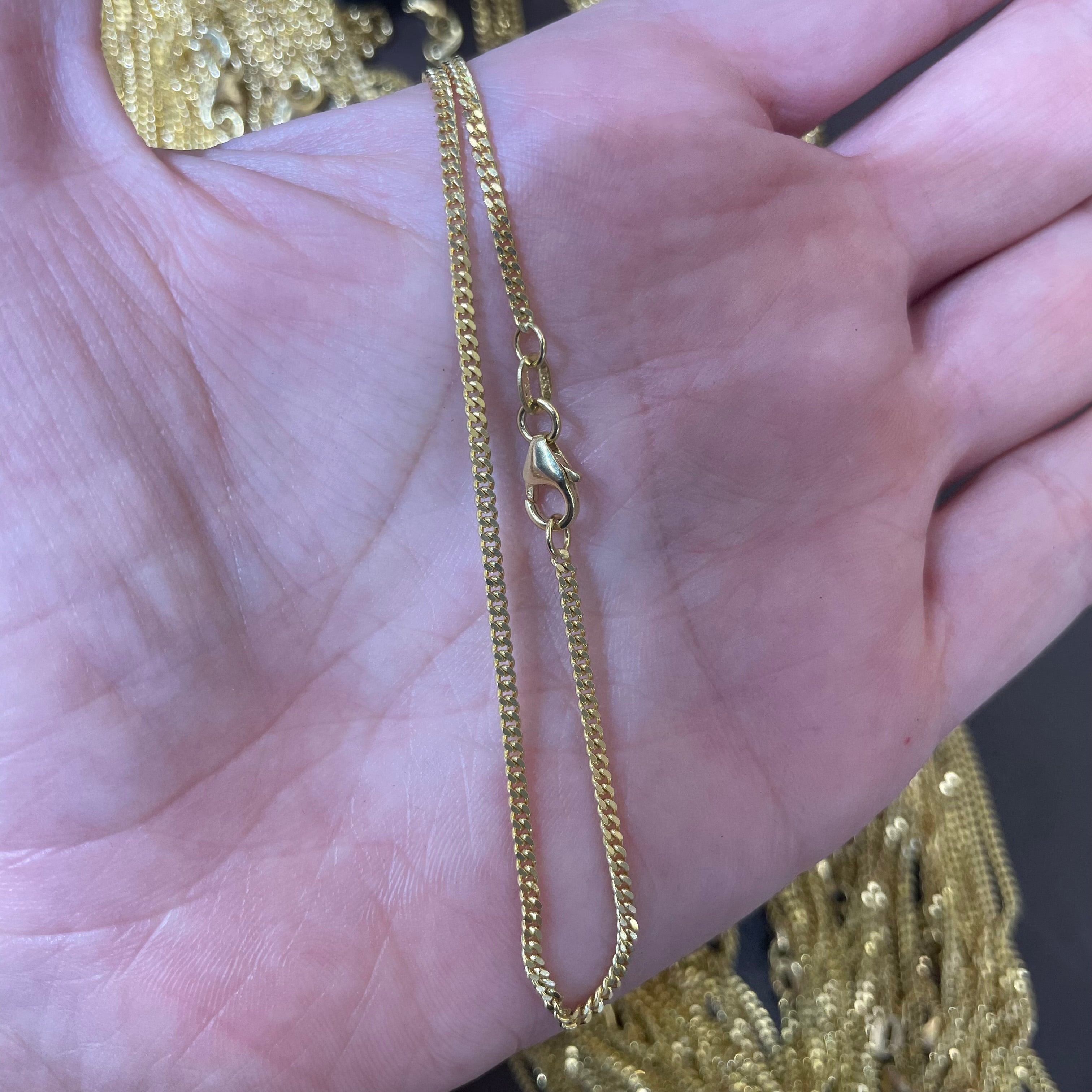 1.0MM Baby Curb Chain - Saints Gold Co.