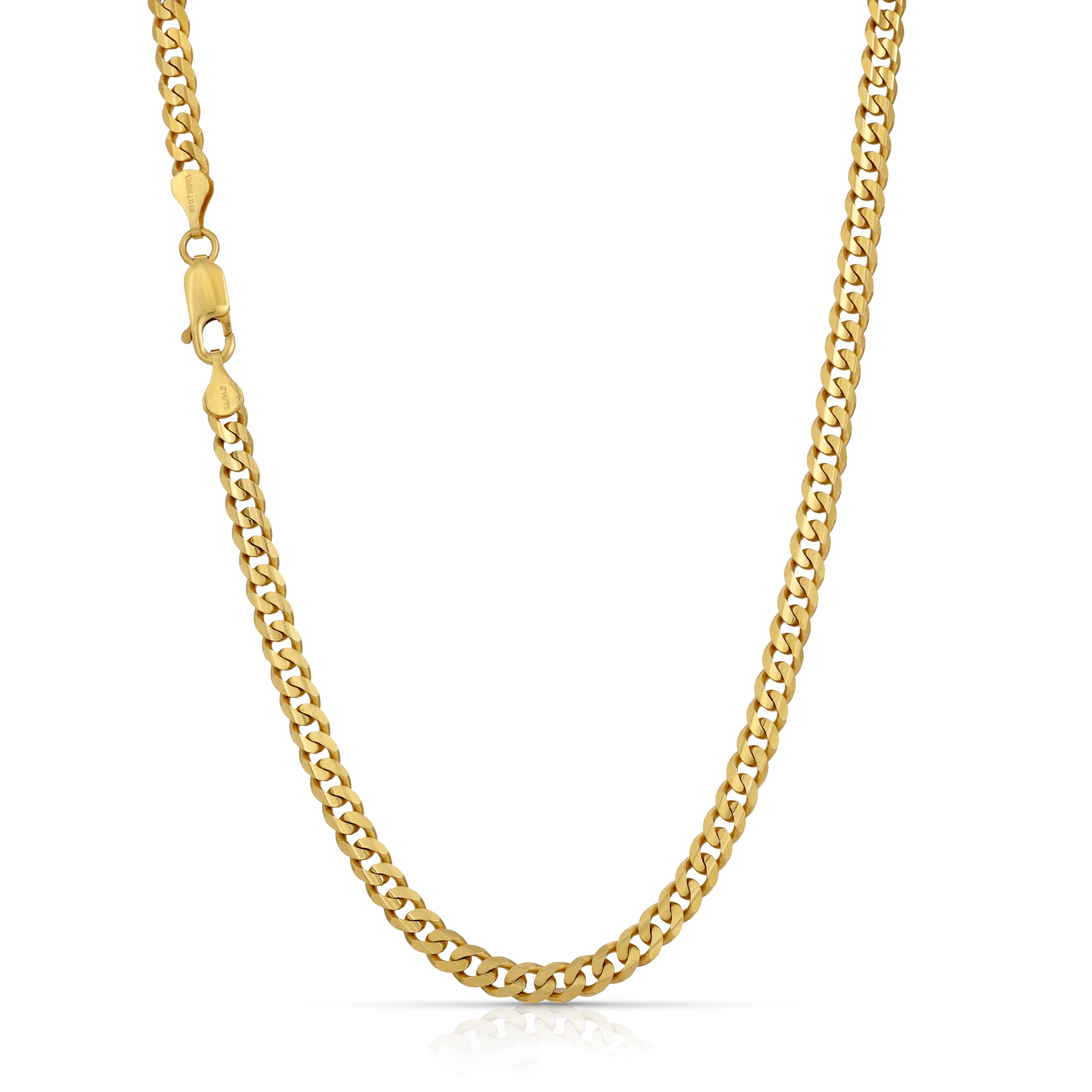 4.0MM Concave Curb Chain - Saints Gold Co.