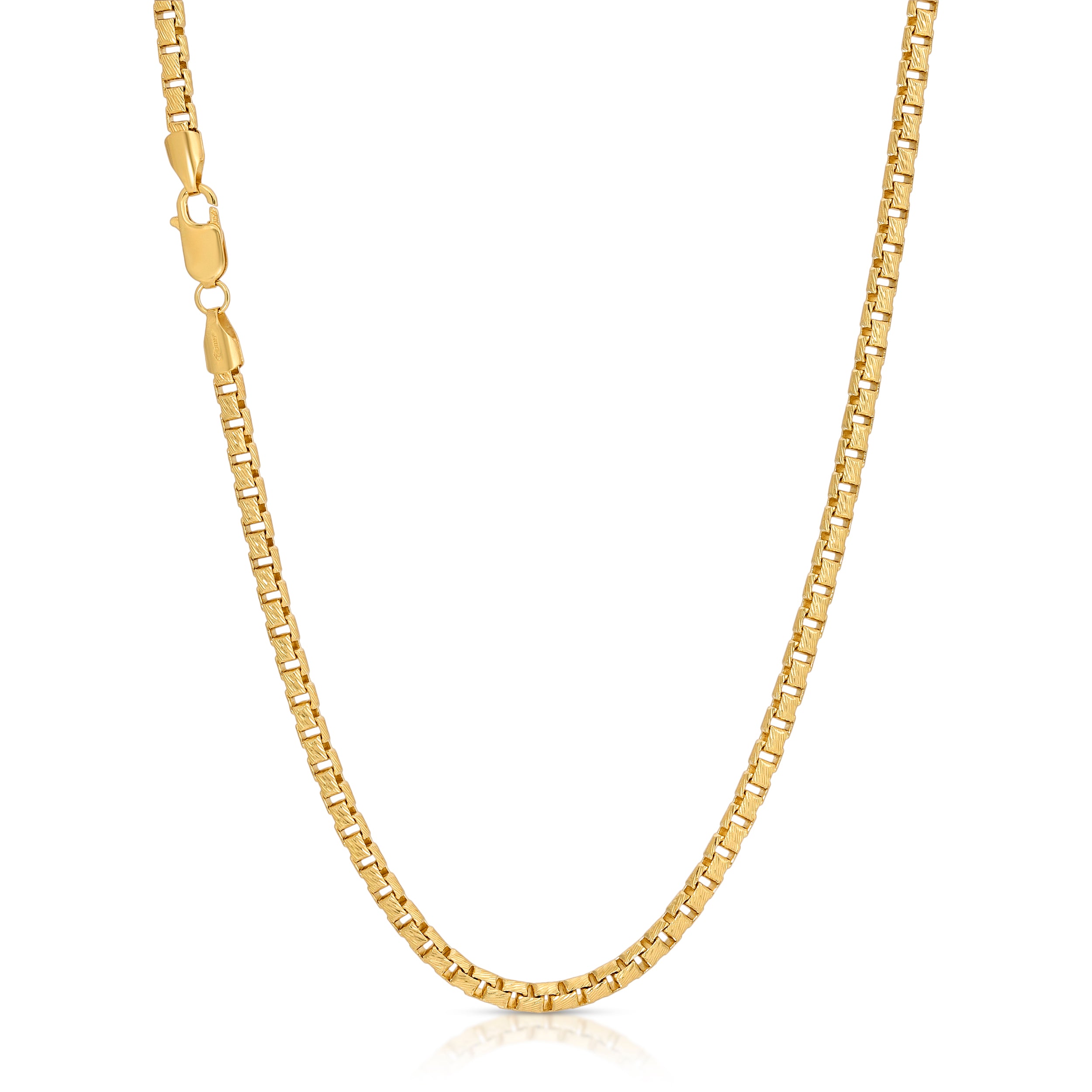 4.0MM Box Chain (Diamond Cut) - Saints Gold Co.