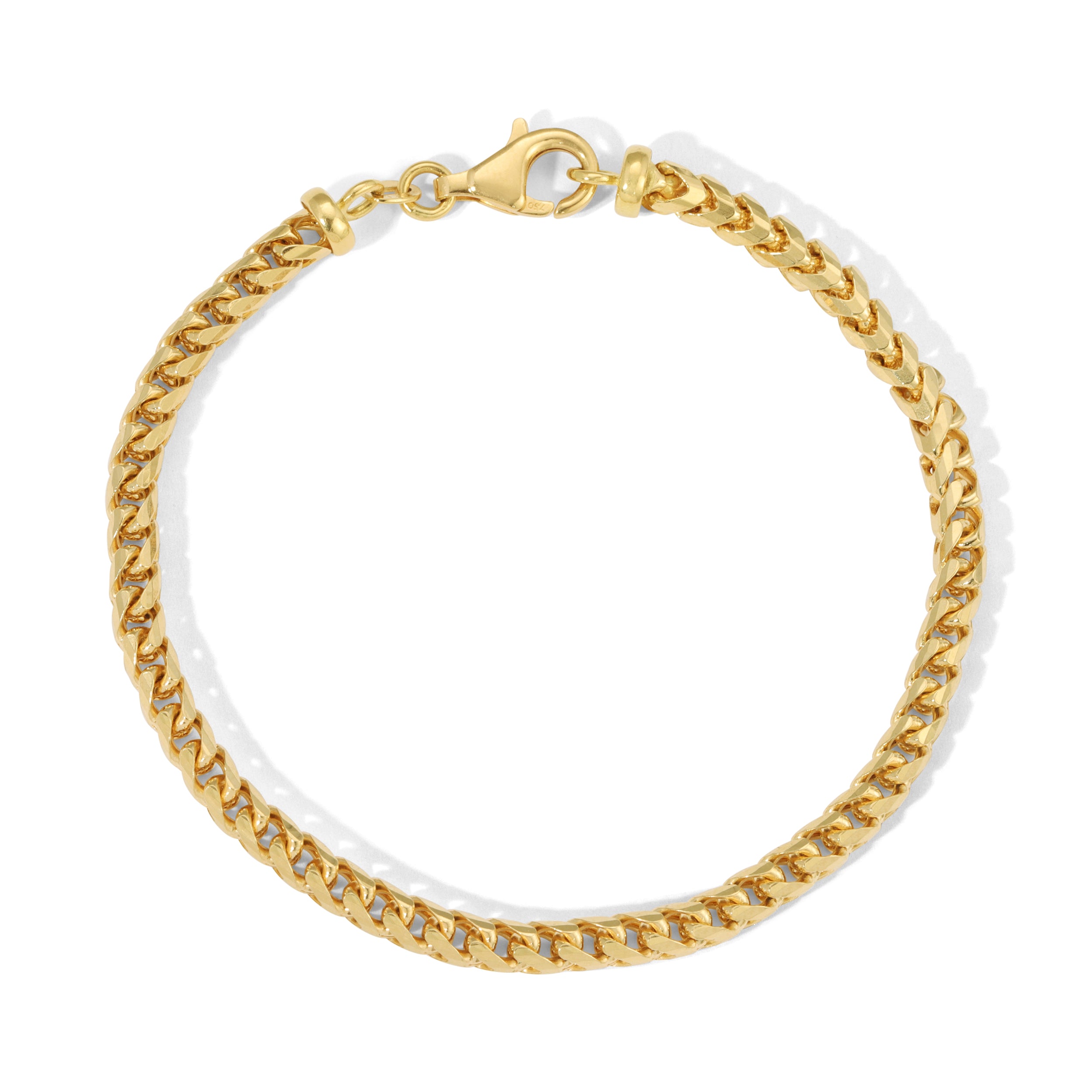 4.0MM Franco Bracelet (Diamond Cut) - Saints Gold Co.