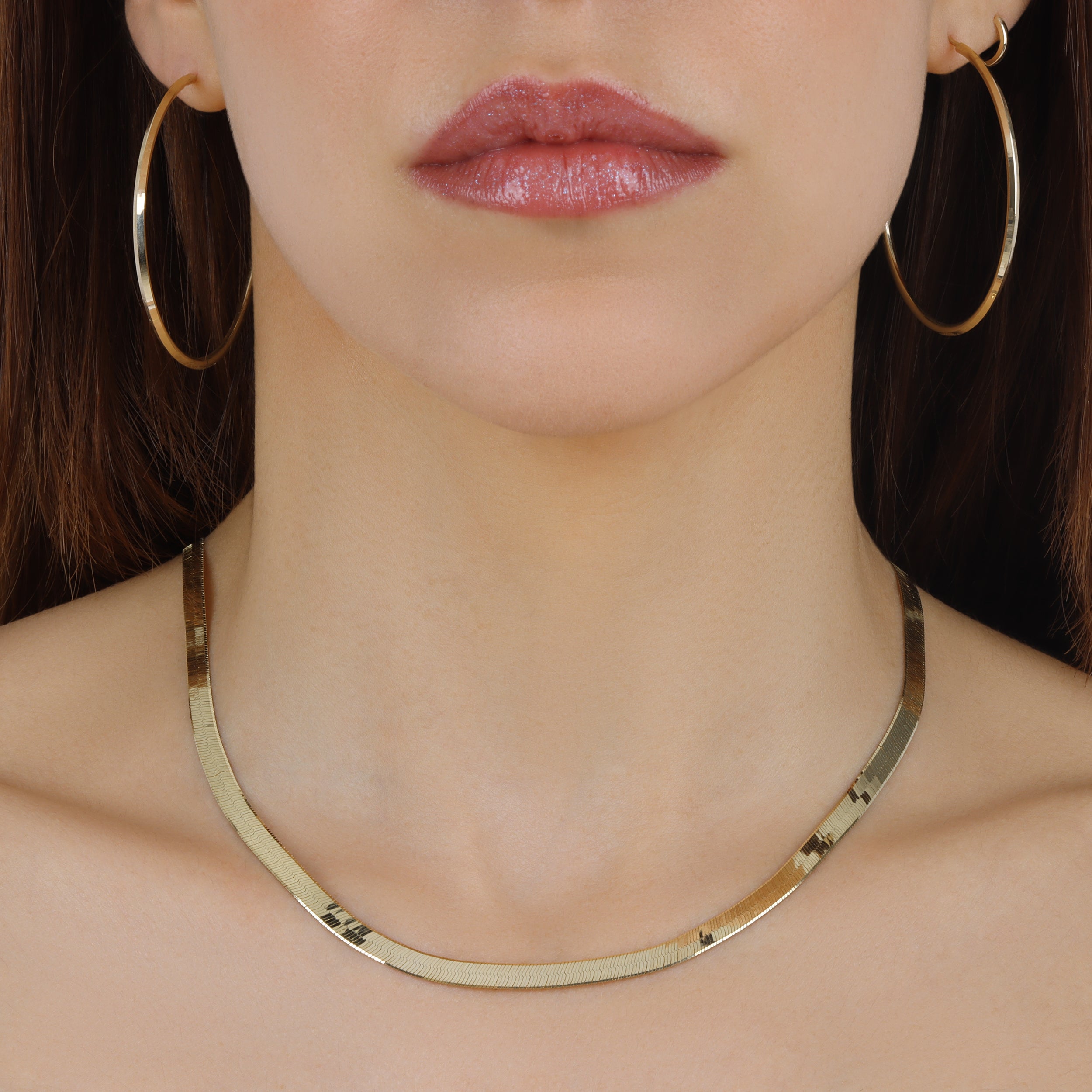 4.0MM Herringbone Chain - Saints Gold Co.