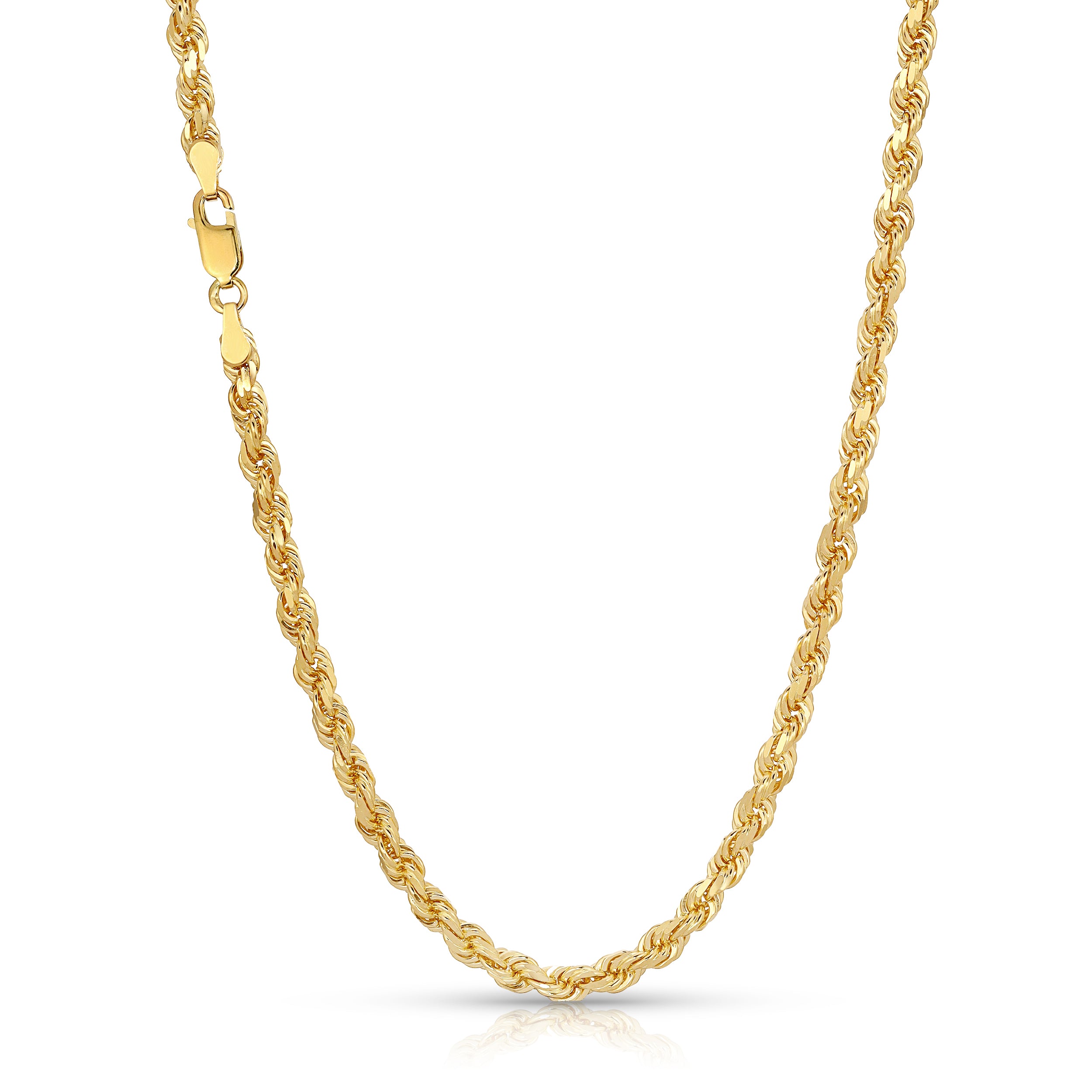 4.0MM Rope Chain (Diamond Cut) - Saints Gold Co.