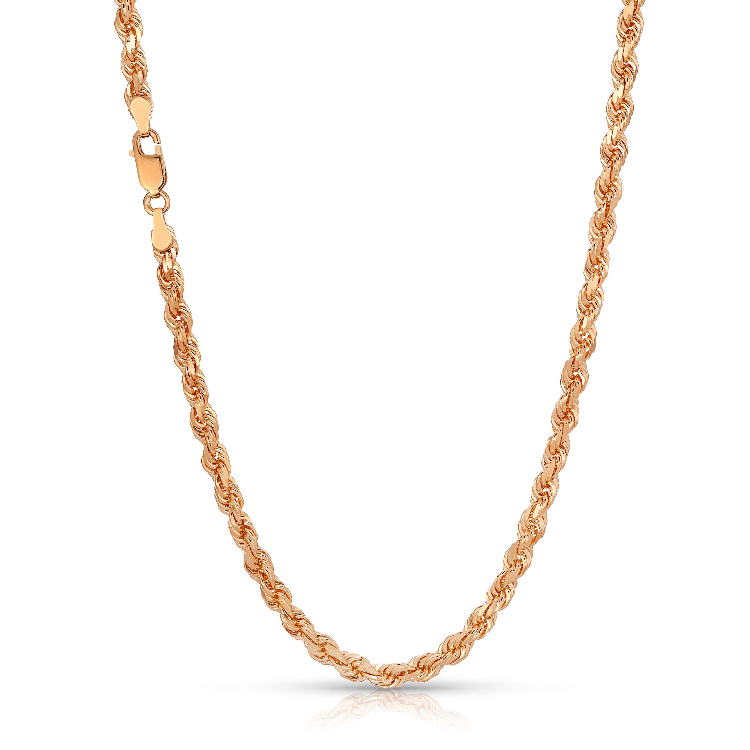 4.0MM Rope Chain (Diamond Cut) - Saints Gold Co.