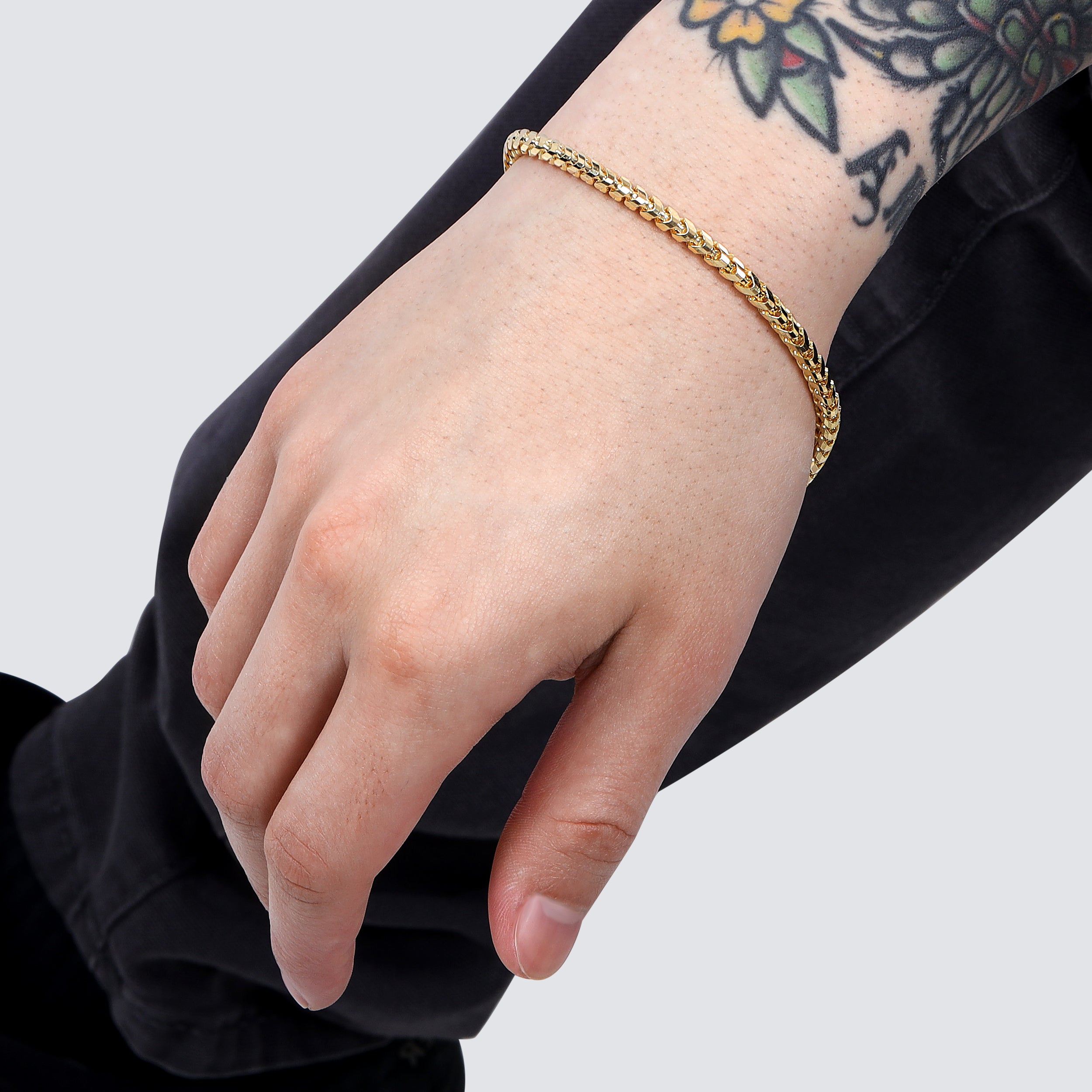 14K Franco Bracelet (Diamond Cut) - Saints Gold Co.