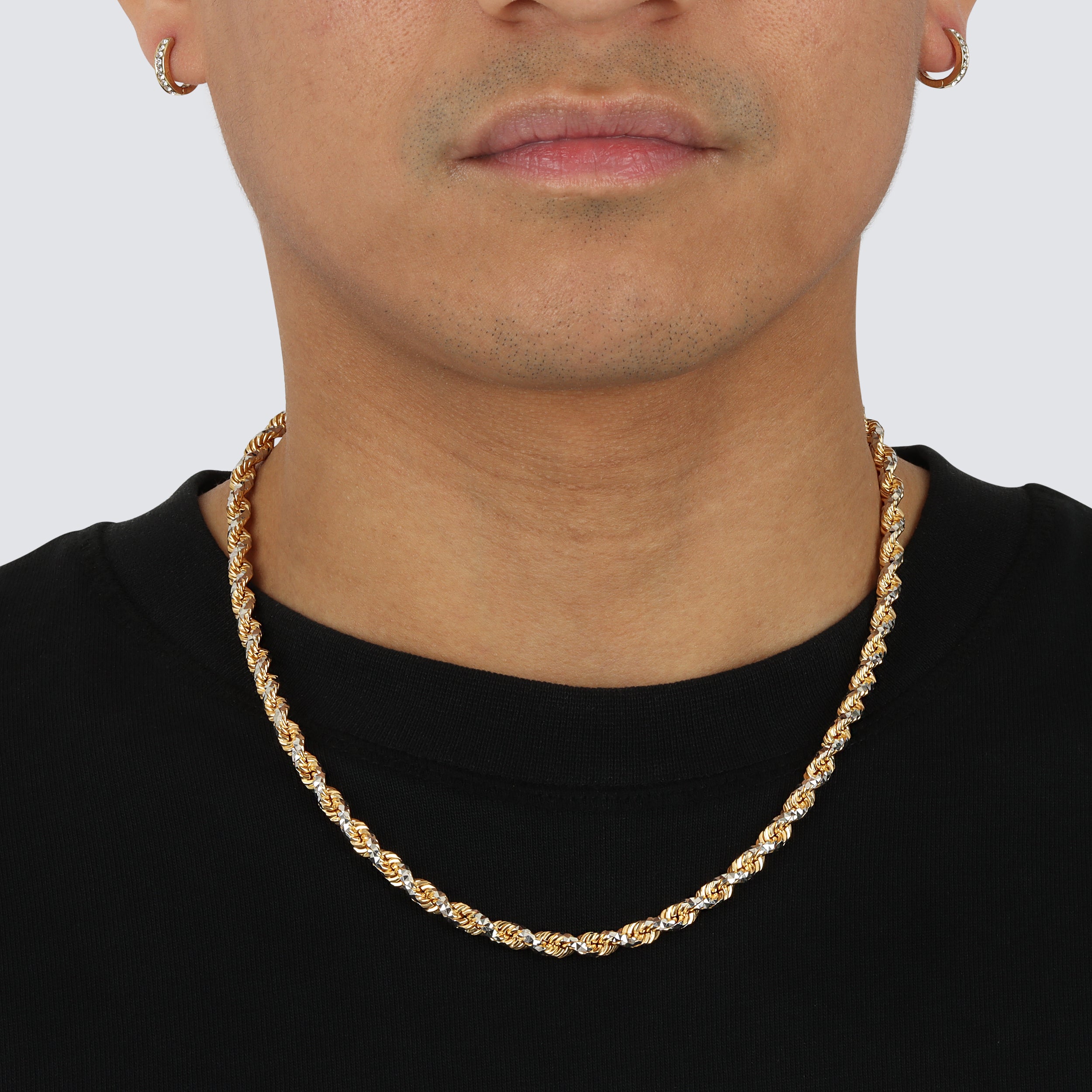 14K Prism Rope Chain (Solid Gold) - Saints Gold Co.