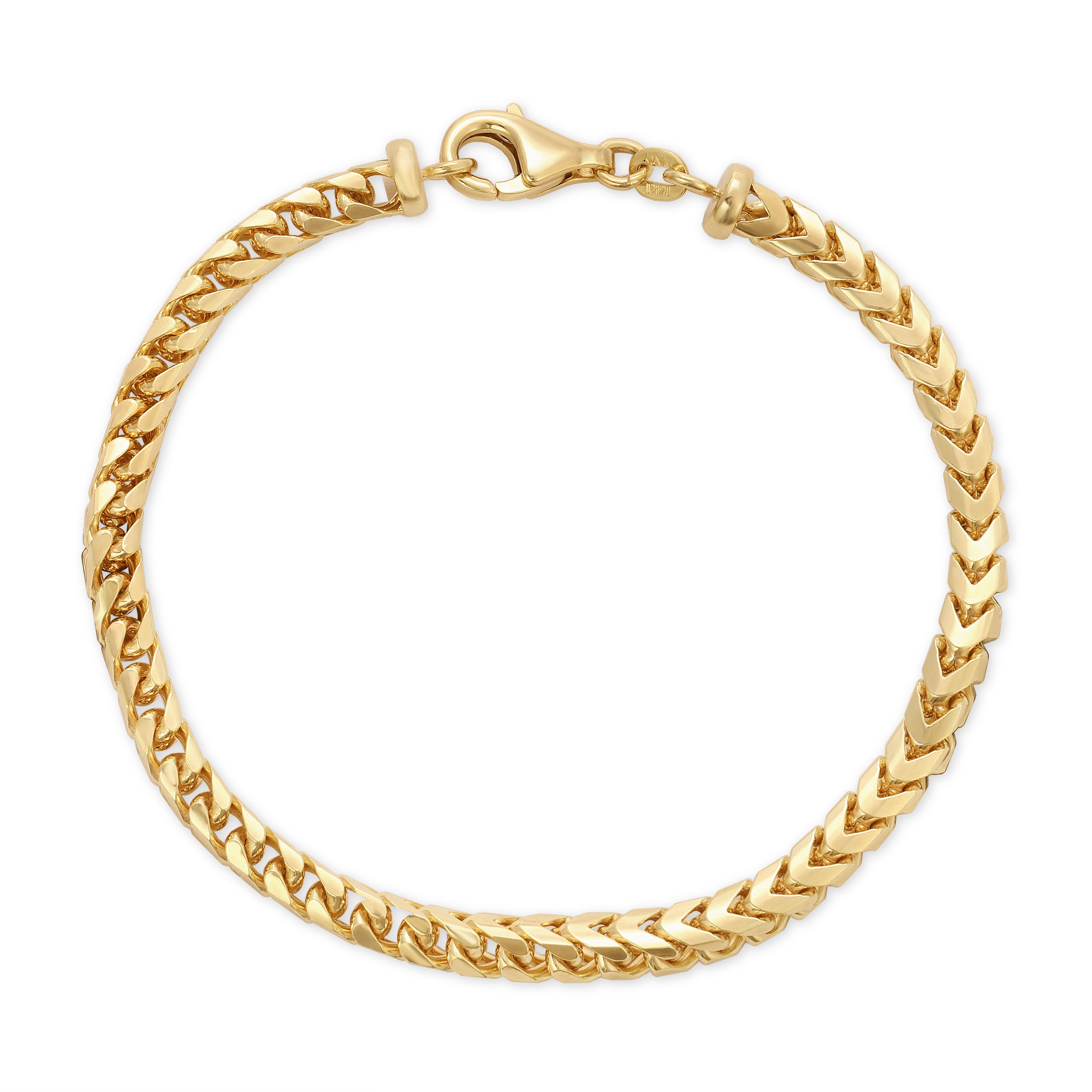 5.0MM Franco Bracelet (Plain) - Saints Gold Co.