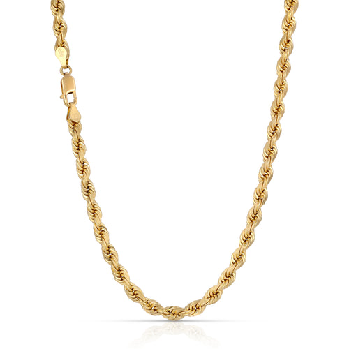 5.0MM Rope Chain (Diamond cut) - Saints Gold Co.