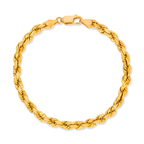 5.5MM Rope Bracelet (Diamond Cut) - Saints Gold Co.