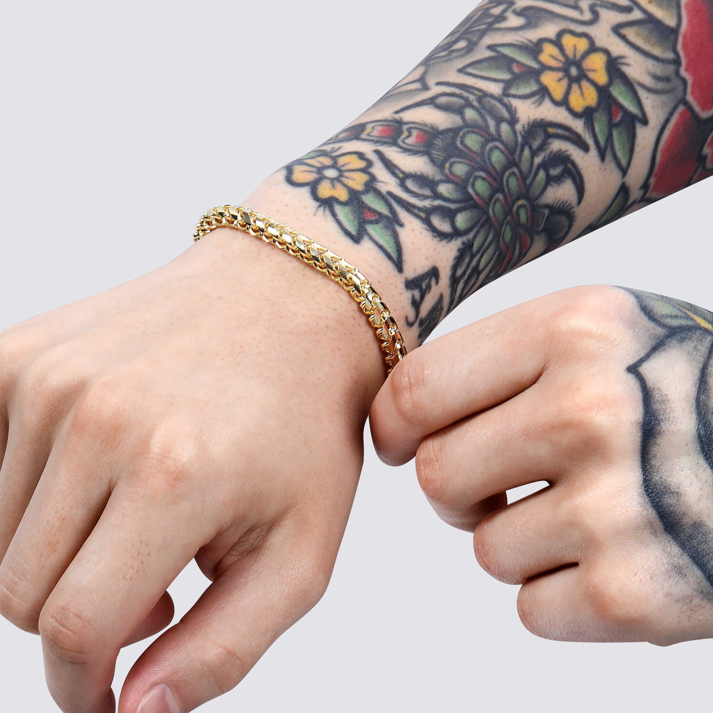 14K Franco Bracelet (Diamond Cut) - Saints Gold Co.