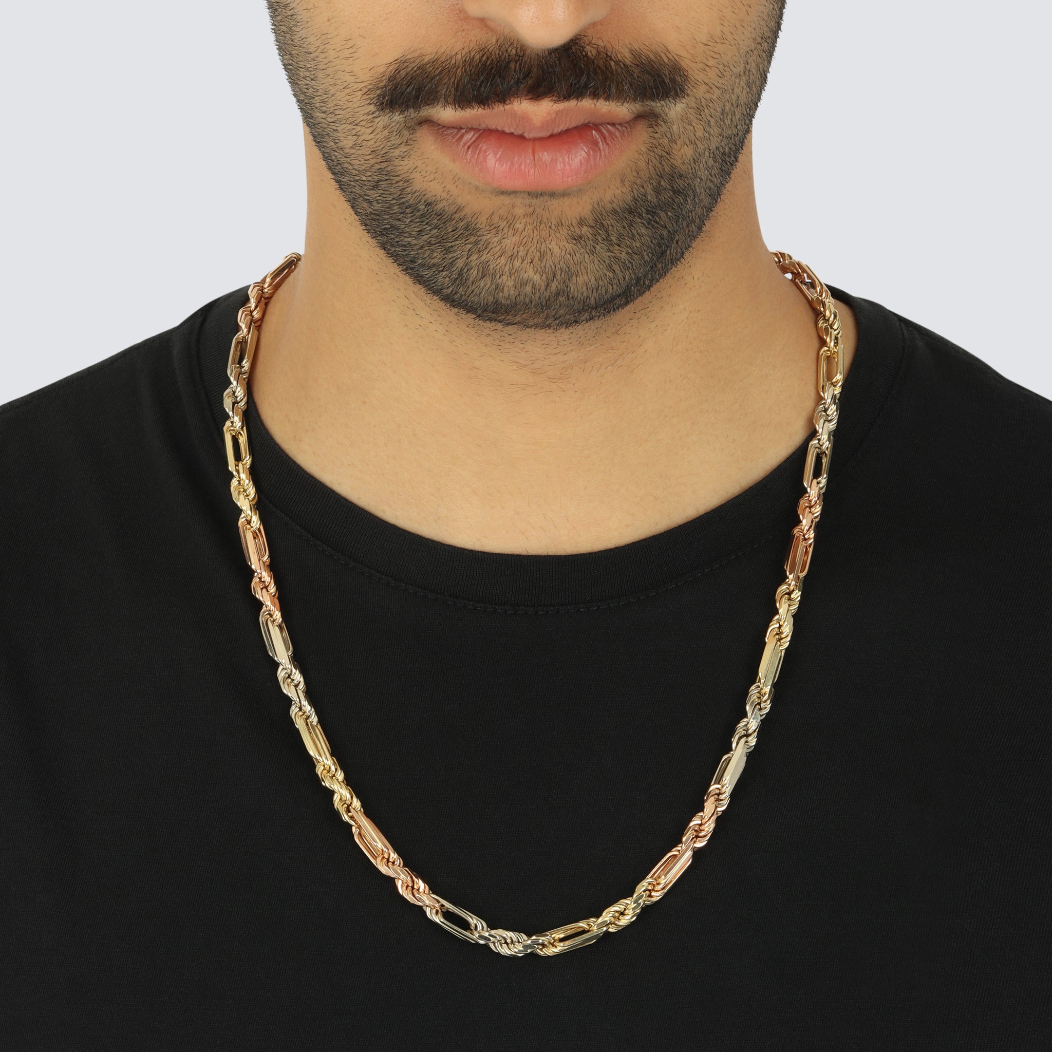 6.5MM Milano Chain Tri Color