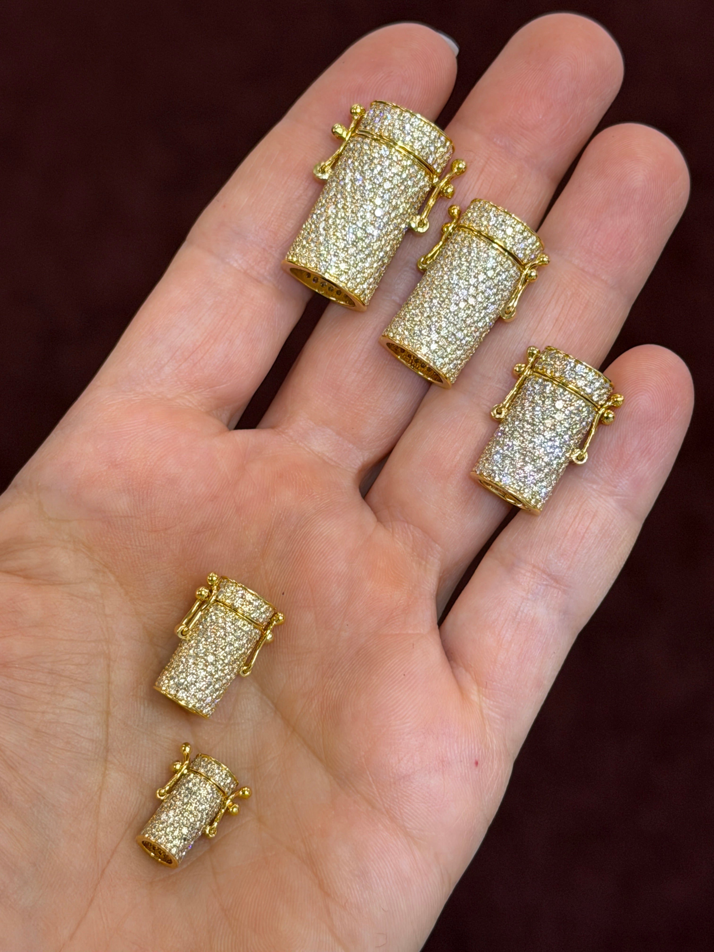 Minimalist Diamond Iced Out Barrel Lock