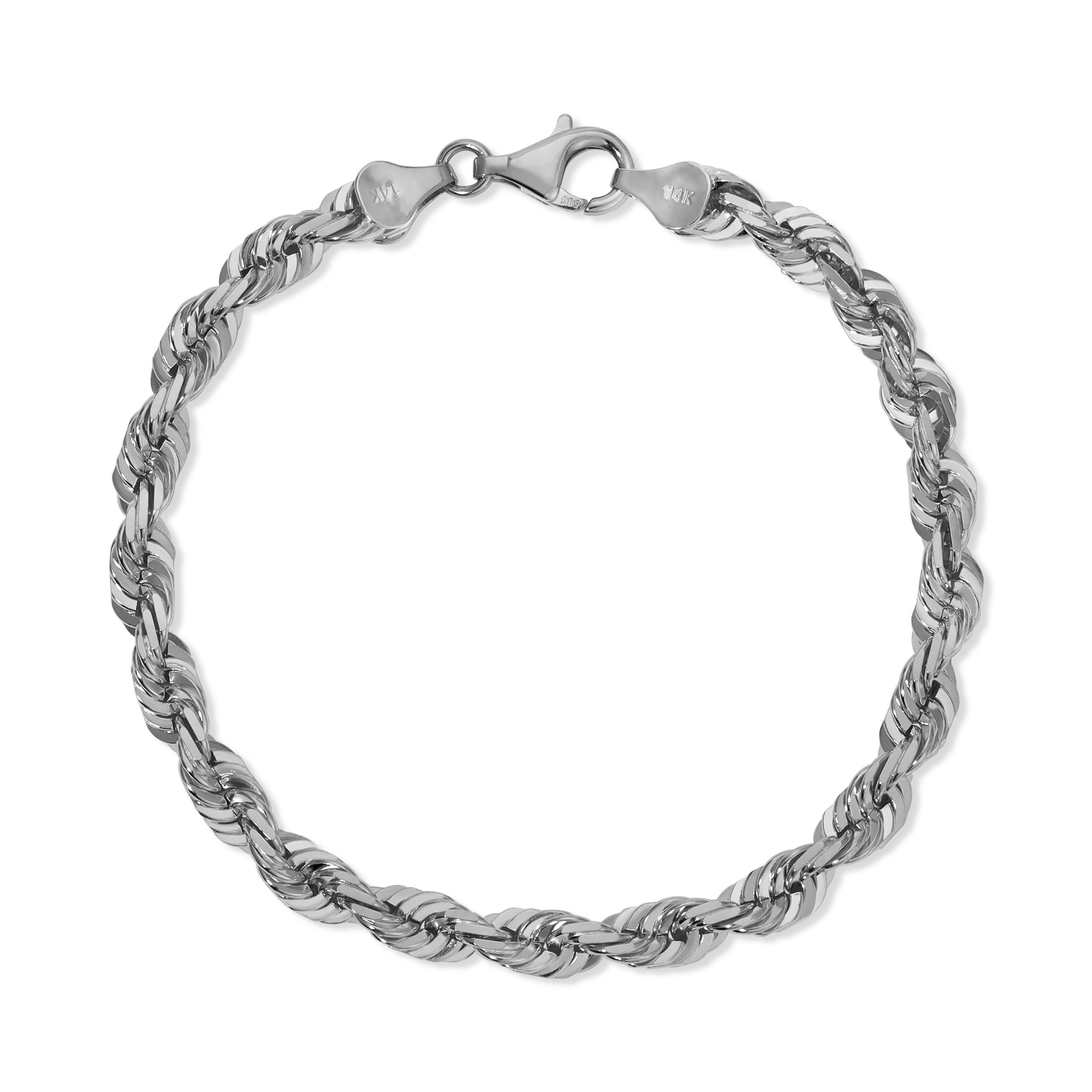 6.0MM Rope Bracelet (Diamond Cut) - Saints Gold Co.